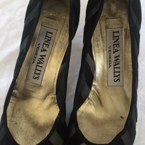 Linea Wallys Black Shoes Size7 - Picture 5 of 12